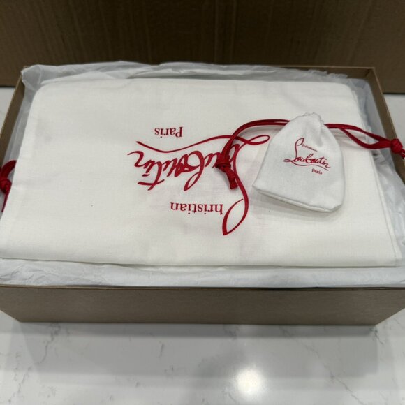 Christian Louboutin Anjalina 100 Black Veau Velours - Picture 11 of 13